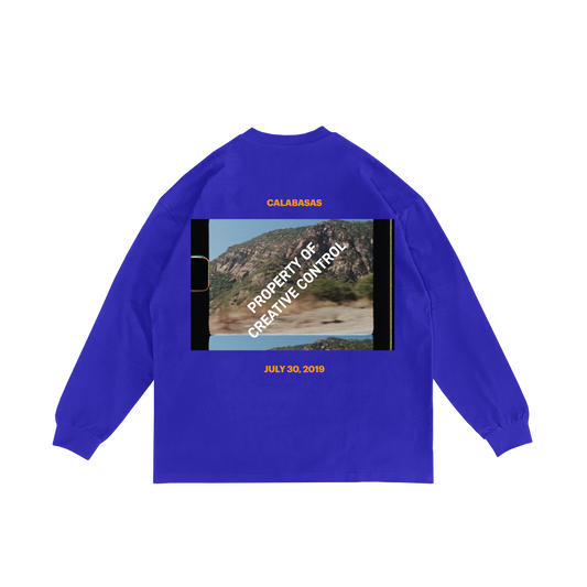 Jeen Yuhs-8mm Calabasas Long Sleeve T-shirt Blue