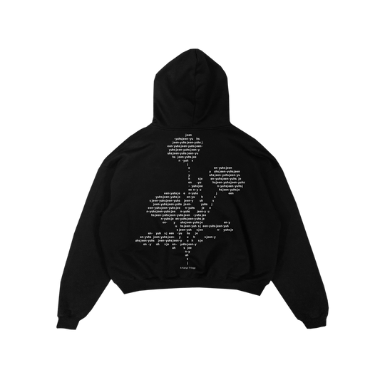 Jeen-Yuhs Black Flwr Hoodie