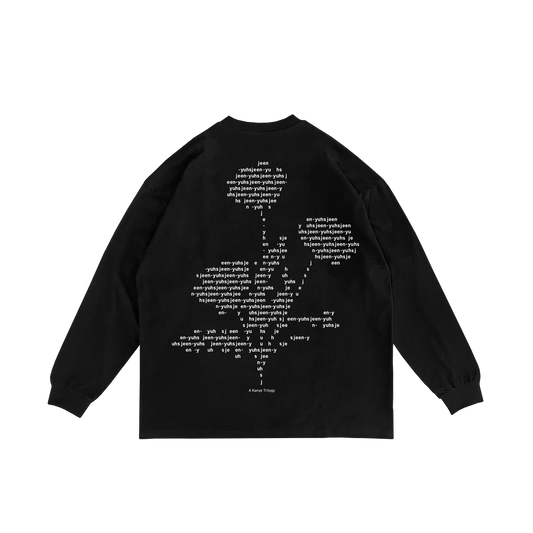 Jeen-Yuhs Black Flwr Long Sleeved T Shirt