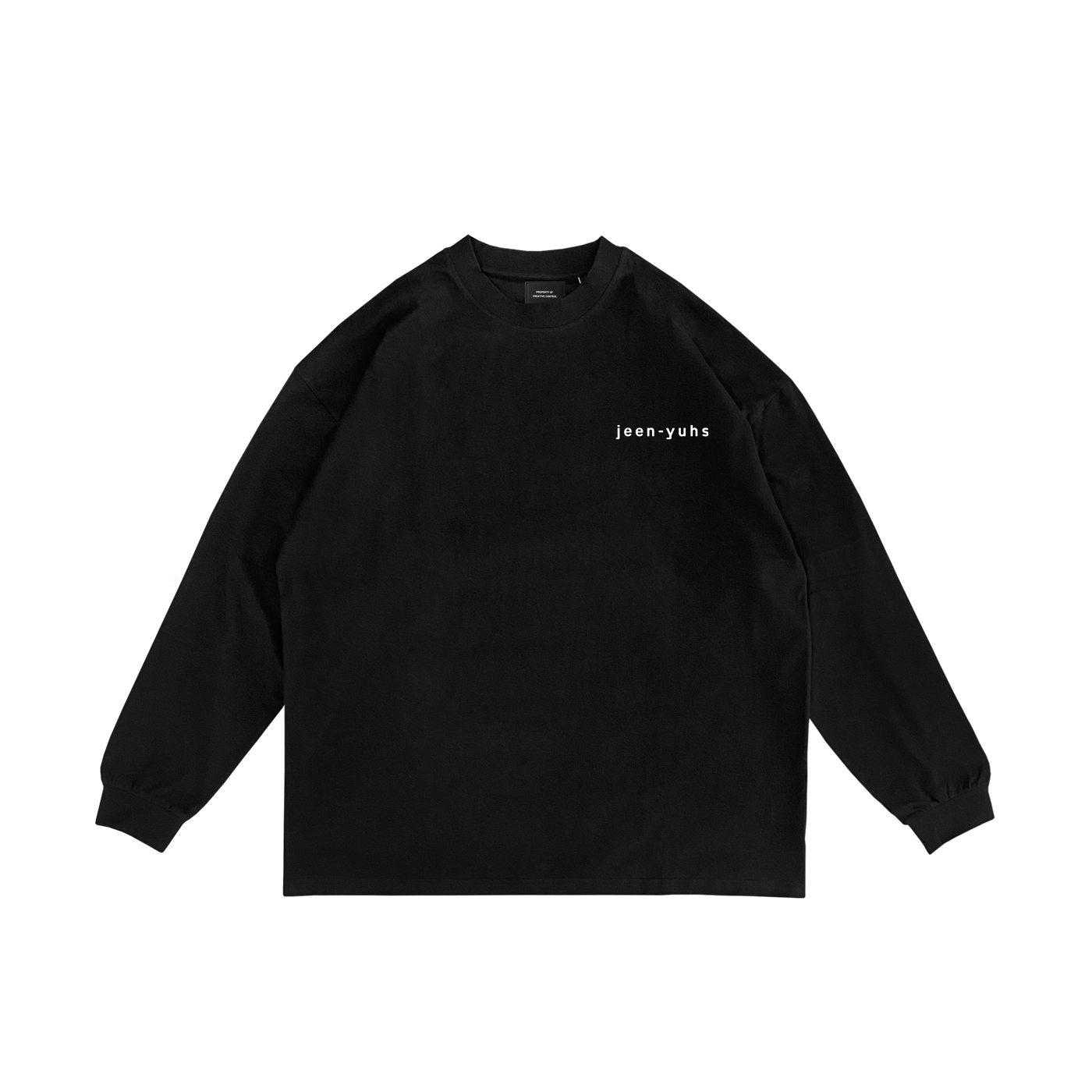 Jeen-Yuhs Black Flwr Long Sleeved T Shirt