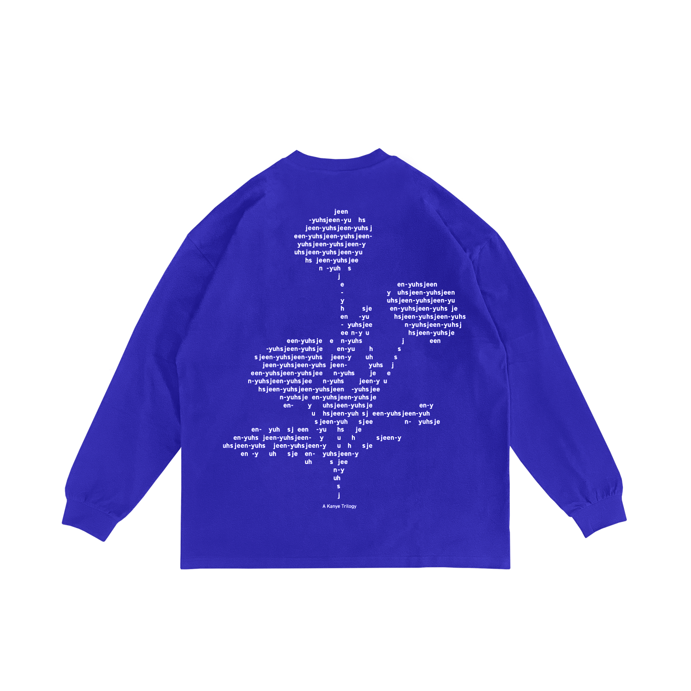 Jeen Yuhs-flwr Long Sleeve Tee- Blue