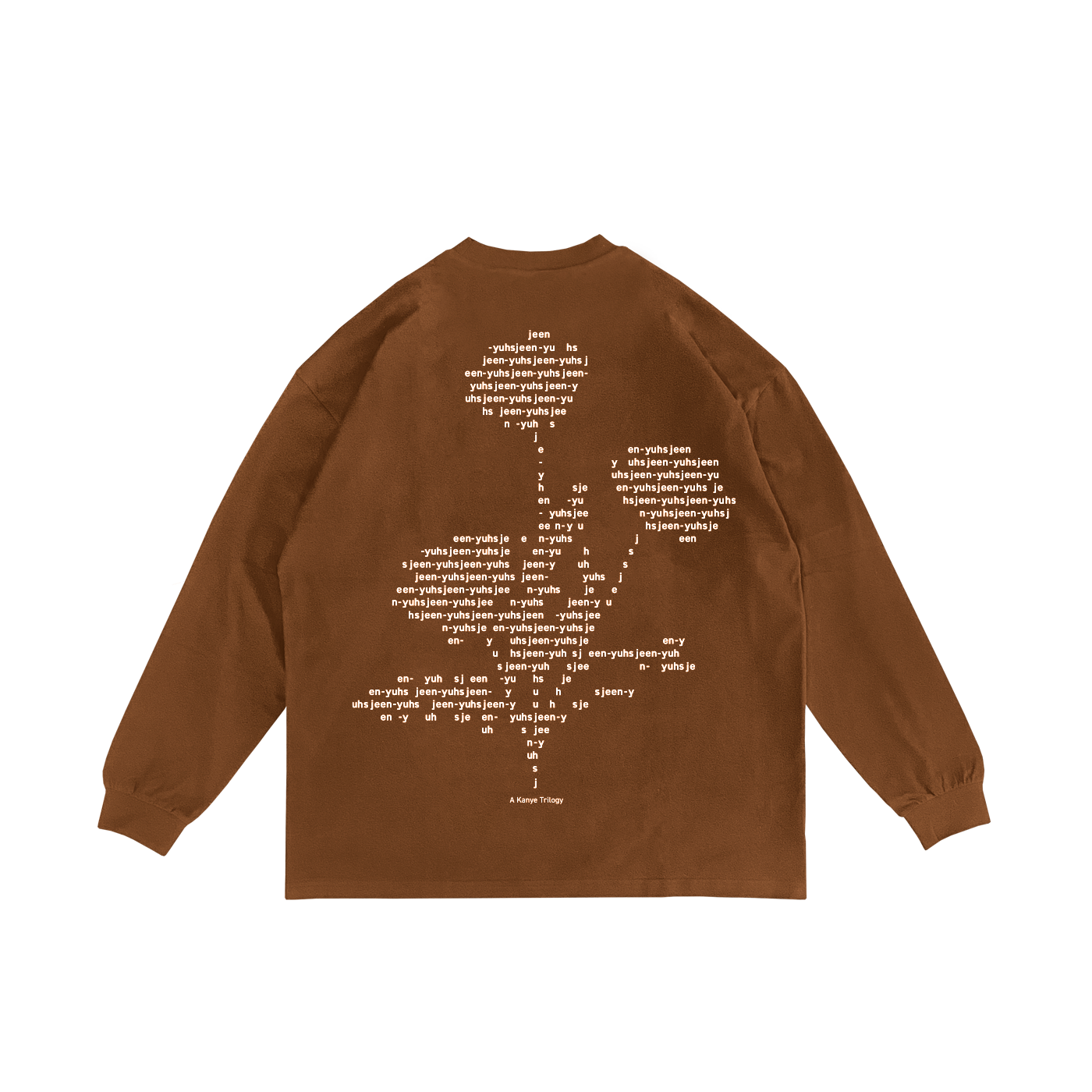 Jeen Yuhs-flwr Long Sleeve Tee- Brown