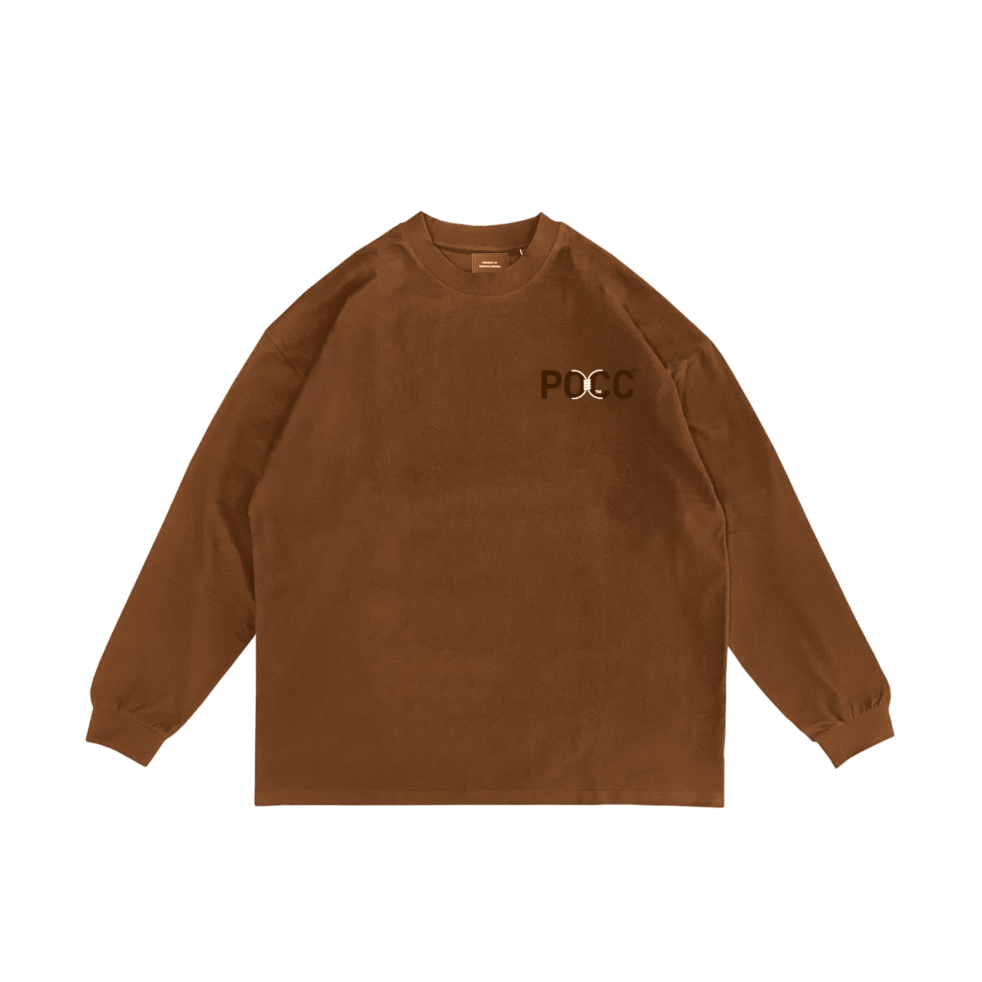 Pocc Long Sleeve T-shirt-Brown