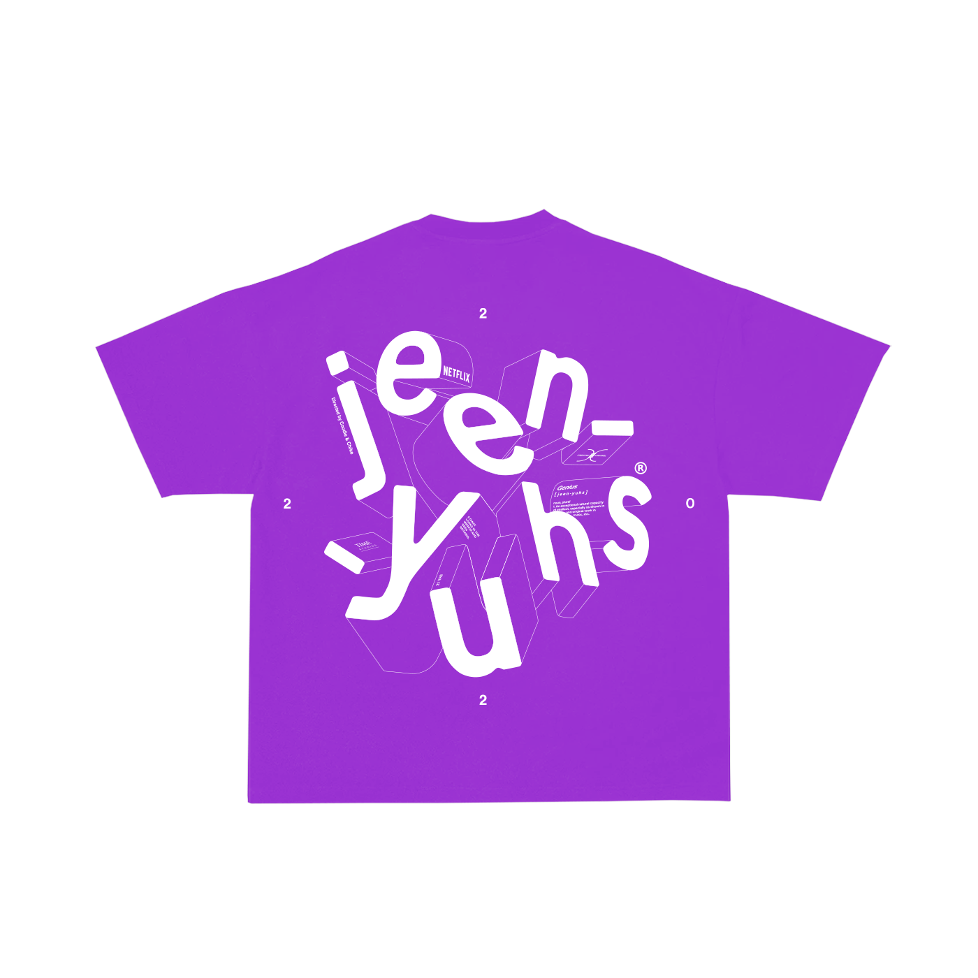 jeen-yuhs 3D Short Sleeve T-shirt Purple