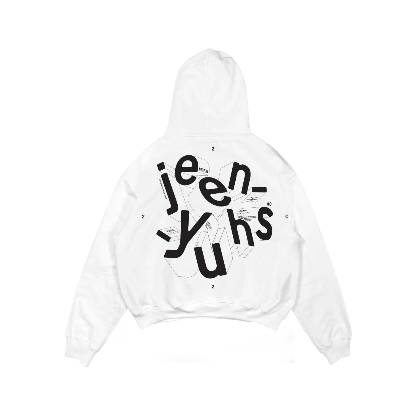 Jeen-Yuhs White 3D Hoodie
