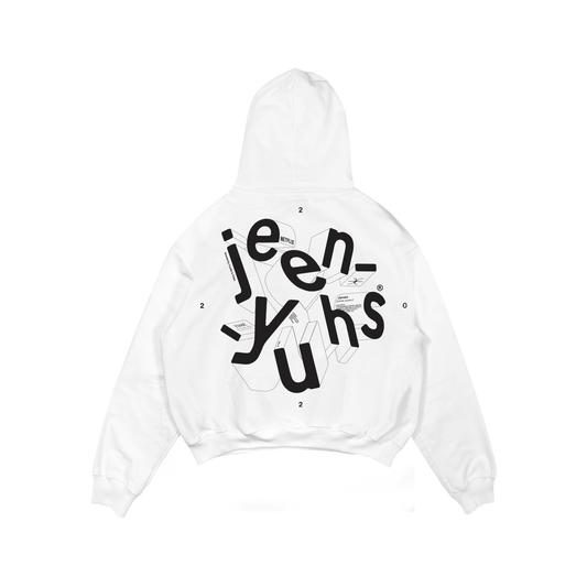 Jeen-Yuhs White 3D Hoodie