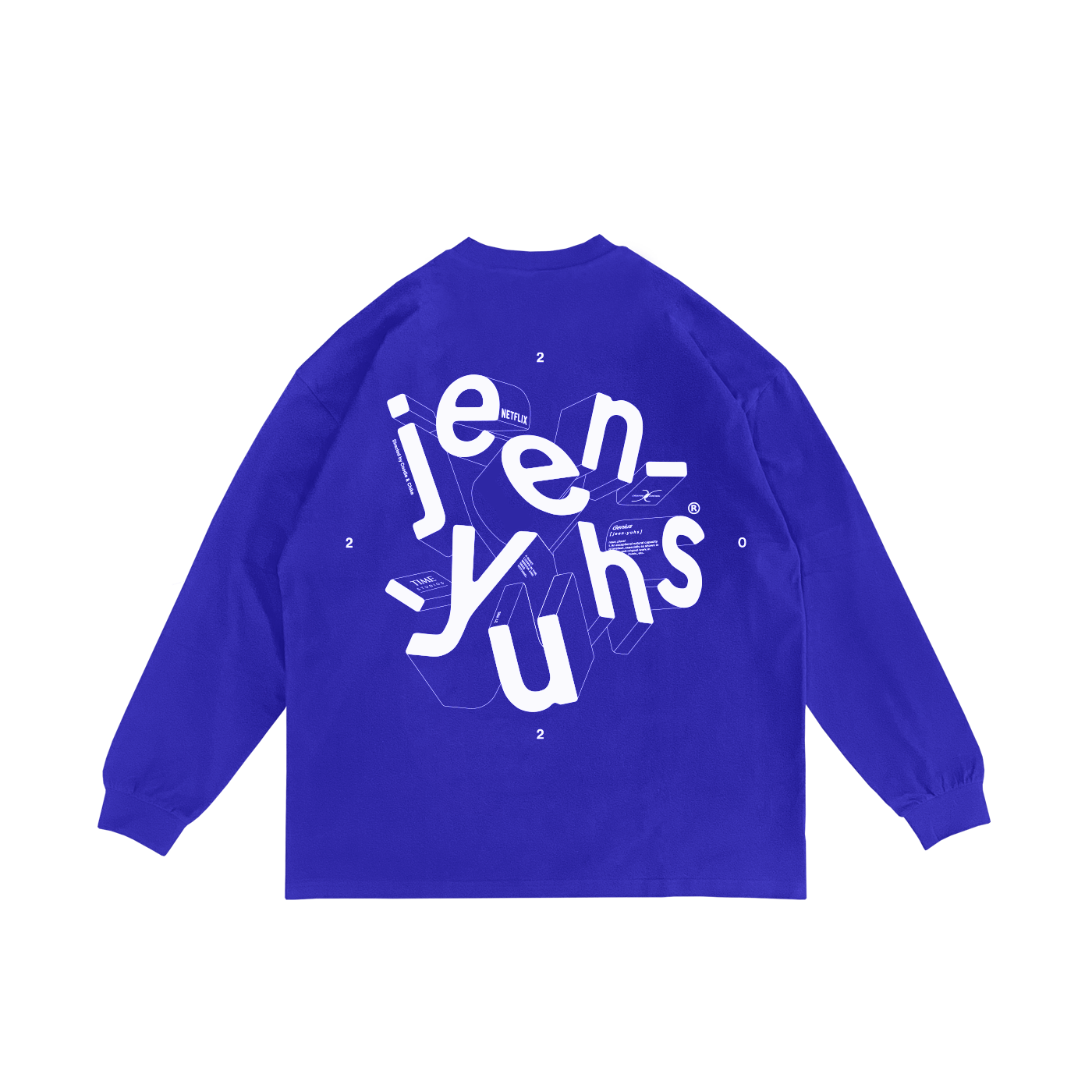 Jeen Yuhs 3d Long Sleeve T-shirt Blue