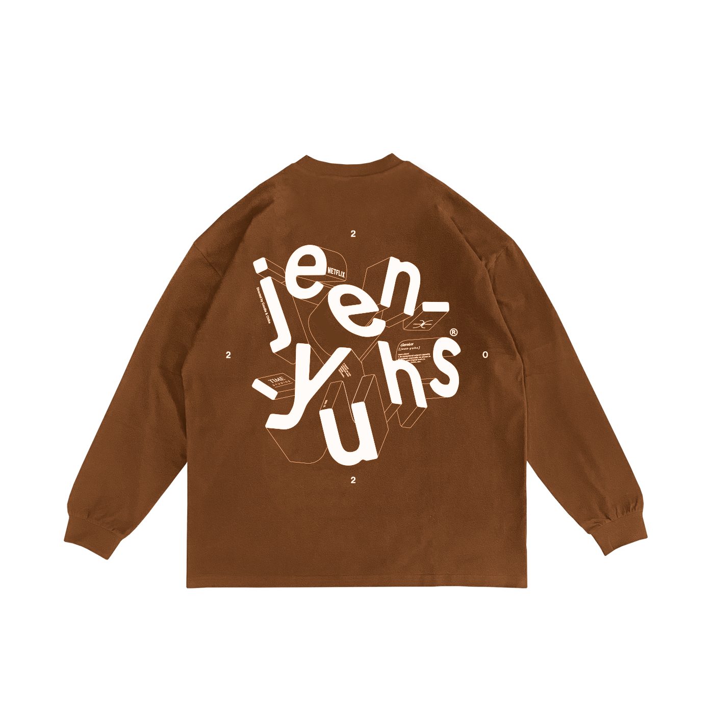 Jeen Yuhs 3d Long Sleeve T-shirt Brown