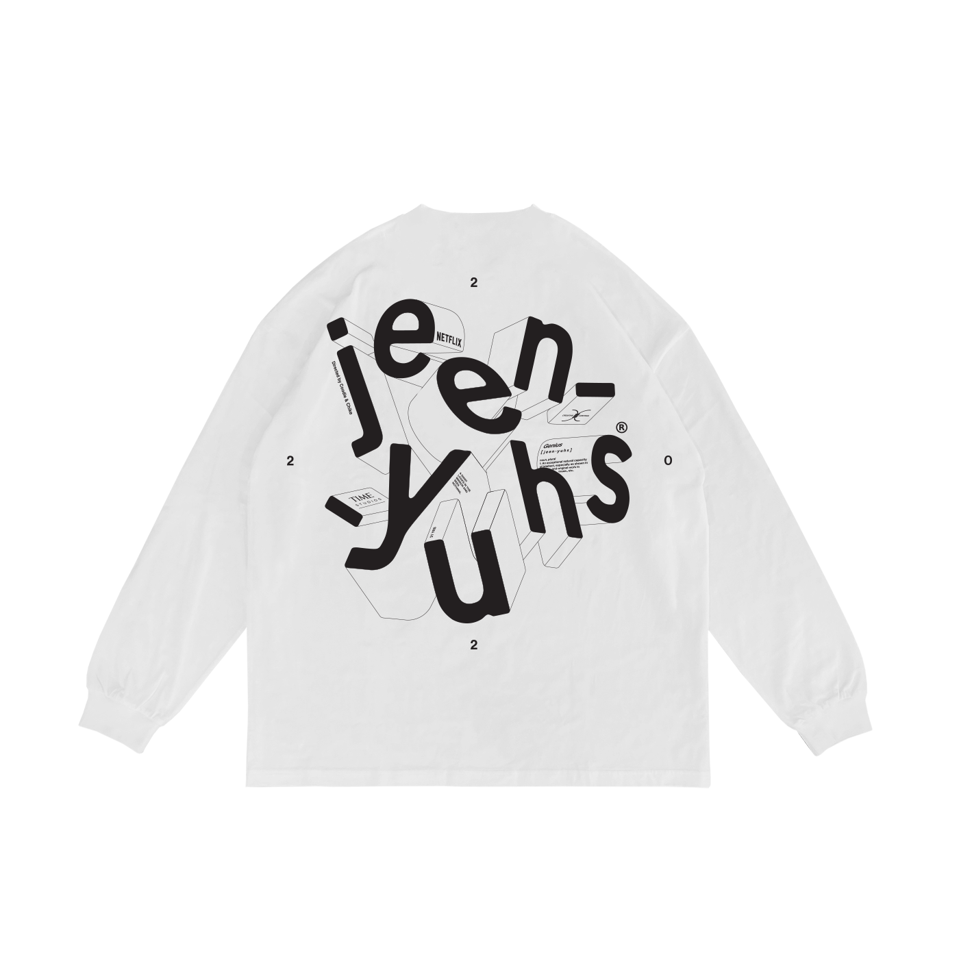 Jeen-Yuhs White 3D Long Sleeved T Shirt